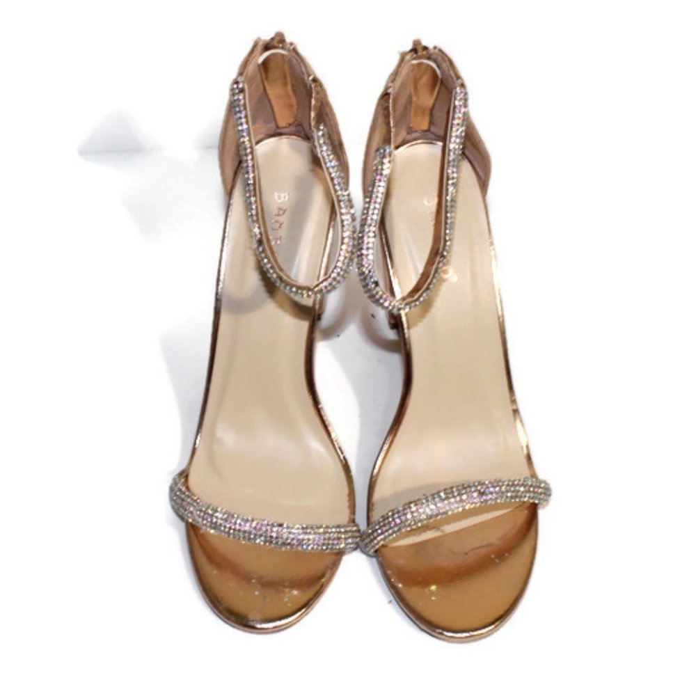 Rose Gold Rhinestones Sandal - Picture 3 of 6